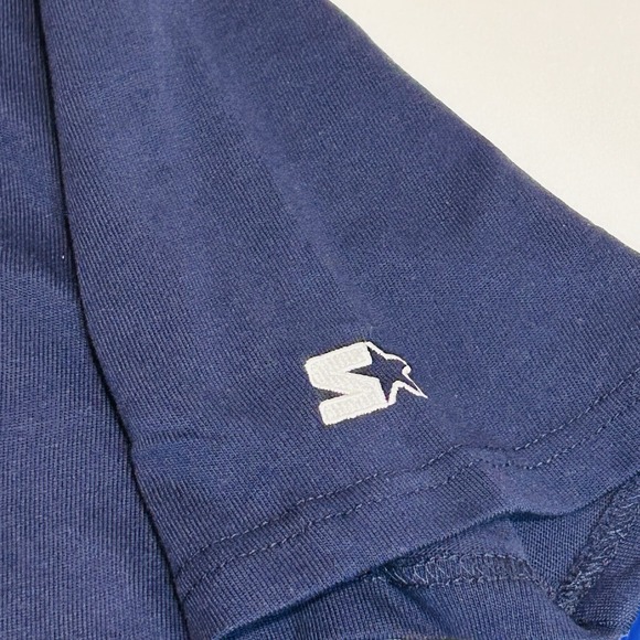 Starter Dallas Cowboys Baseball Jersey Men's XL Est 66 Blue Full Button - Picture 10 of 16